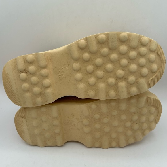 SOREL Sabots Caribou Chunky Platform Clog Mule Cream Women’s size 10 Slip On - Picture 12 of 13